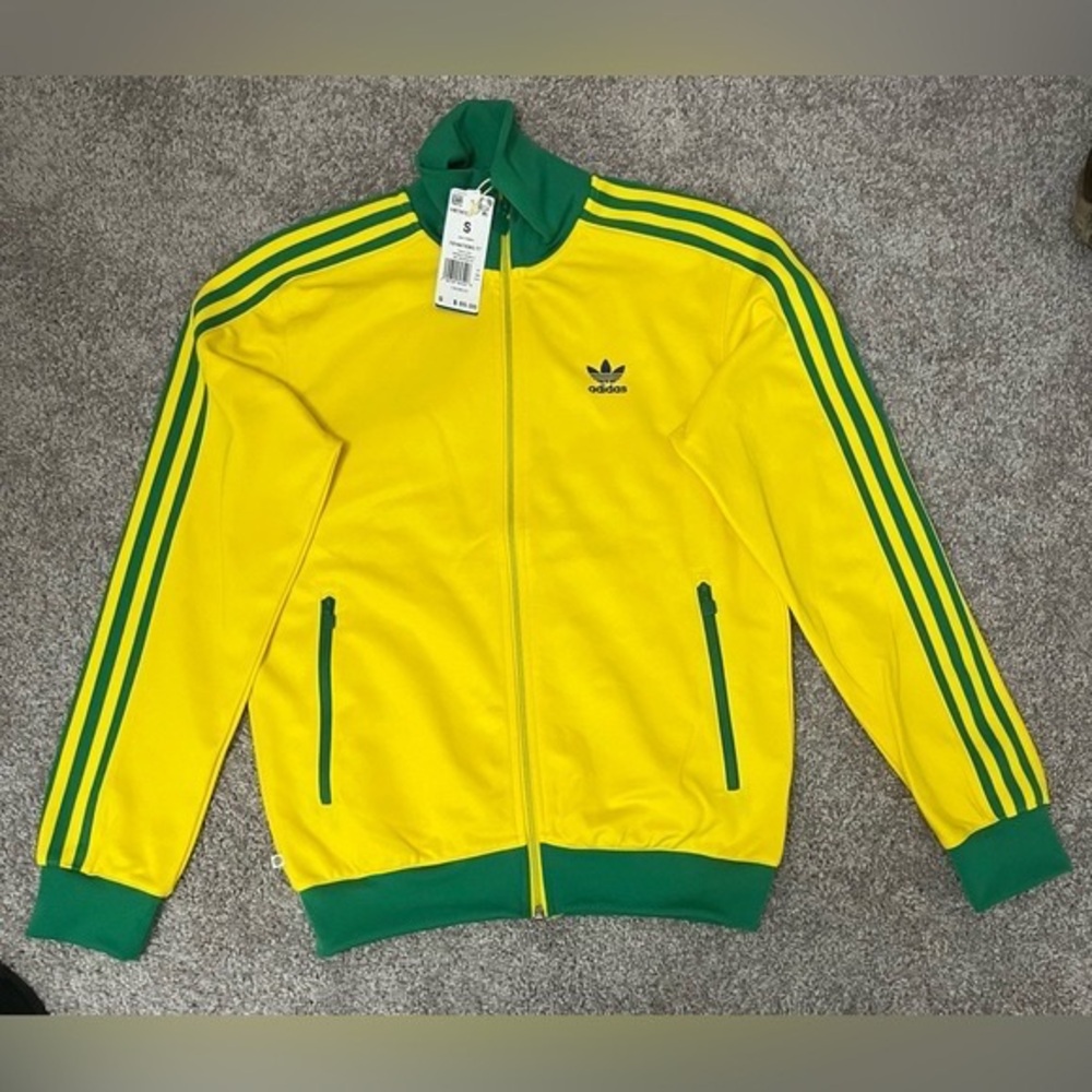 adidas Originals Beckenbauer Nations TT HK7410 Brazil Colors Tri Men's S SMALL